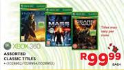 XBOX 360 Assorted Classic Titles-Each