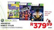 XBOX 360 Assorted Kinect Titles-Each