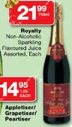 Royalty Non-Alcoholic Sparkling Flavoured Juice - 750ml
