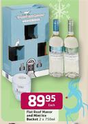 Flat Roof Manor And Mini Ice Bucket-2x750ml Each