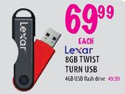 Lexar 8GB Twist Turn USB