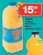 Clover Tropika Fruit Dairy Blend Assorted-2L Each