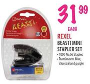 Rexel Beasti Mini Stapler Set-Each