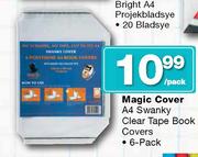 Magic Cover A4 Swanky Clear Tape Book Covers-6 Pack