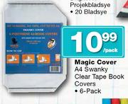 Magic Cover A4 Swanky Clear Tape Book Covers-6 Pack