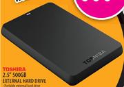 Toshiba 2.5" 500GB External Hard Drive