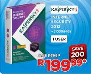 Kaspersky Internet Security 2013 (1 User)