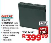 Parrot Products 5 Sheet Shredder (S210)