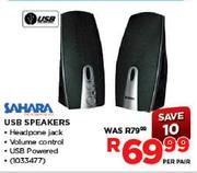 Sahara USB Speakers-Per Pair
