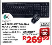 Logitech Wireless Keyboard & Mouse Combo (MK260)