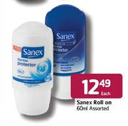 Sanex Roll On-60ml Each