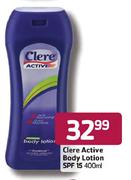 Clere Active Body Lotion SPF 15-400ml