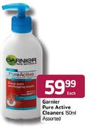 Garnier Pure Active Cleaners Assorted-150ml Each