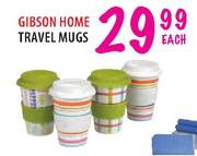 Gibson Home Travel Mugs-Each