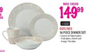 Always Home Outlines 16 Piece Dinner Set