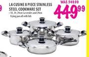 La Cusine 8 Piece Stainless Steel Cookware Set