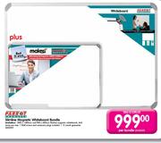 Parrot Products Slimline Magnetic Whiteboard Bundle 