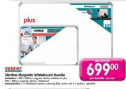 Parrot Products Slimline Magnetic Whiteboard Bundle 