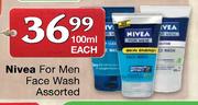 Nivea For Men Face Wash Assorted - 100ml Each