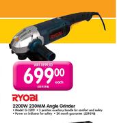 Ryobi 2200W 230mm Angle Grinder Each