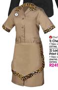 Chef Works Ladies Leopard Print Uniform-Each