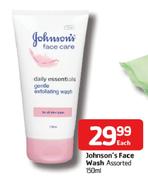 Johnson's Face Wash Assorted-150ml Each