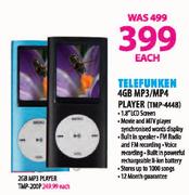 Telefunken 4GB MP3/MP4 Player(TMP-4448)