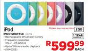 iPod Ipod Shuffle(MD778)-2GB Each