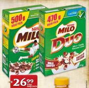 Milo Cereal/Duo Cereal-470g/500g each