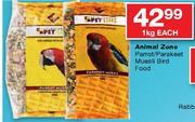 Animal Zone Parrot/Parakeet Muesli Bird Food-1Kg Each
