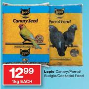 Lopis Canary/Parrot/Budgie/Cockatiel Food-1Kg Each
