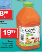 Ceres Concentrated Fruit Nectar Assorted-1L Each