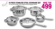 Tissolli Stainless Steel Cookware Set-10 Piece