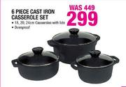 Cast Iron Casserole Set-6 Piece