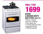 Ocean 4 Burner White Gas Stove-(OGS147)