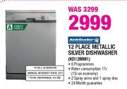 Kelvinator 12 Place Metallic Silver Dishwasher-(KD12MM1)