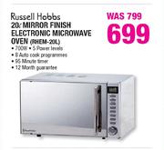 Russell 20L Hobbs Mirror Finish Electronic Microwave Oven (RHEM-20L)
