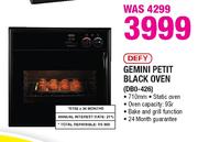 Defy Gemini Petit Black Oven-(DB0-426)
