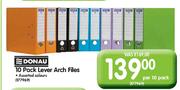 Donau 10 Pack Lever Arch Files-Per 10 Pack