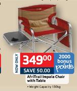 Afritrail Impala Chair With Table