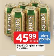 Redd's Original Or Dry-6x440ml Per Pack