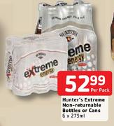 Hunter's Extreme Non-Returnable Bottles Or Cans-6x275ml Per Pack