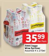 Jimmi Jagga Wine Spritzer Assorted-4x275ml Per Pack