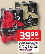 Brutal Fruit Assorted Flavours-6x275ml