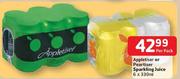 Appletiser Or Peartiser Sparkling Juice-6X330ml Per Pack