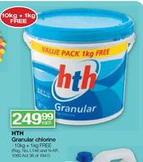 HTH Granular Chlorine-10kg + 1kg Free Each