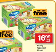 Purity Goodies Rusks-140g Each