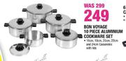Bon Voyage 10 Piece Aluminium Cookware Set