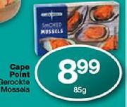 Cape Point Gerookte Mossels-85g