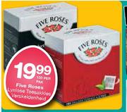 Five Roses Lynlose Teesakkies-100 Per Pak
